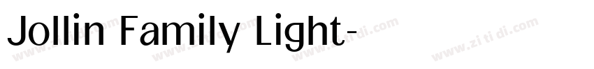Jollin Family Light字体转换